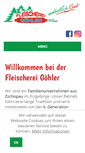 Mobile Screenshot of fleischerei-goehler.de
